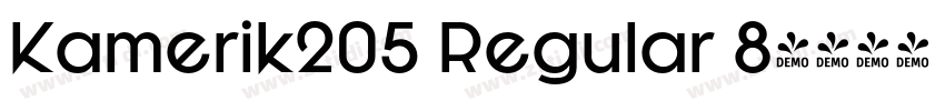 Kamerik205 Regular 8字体转换
